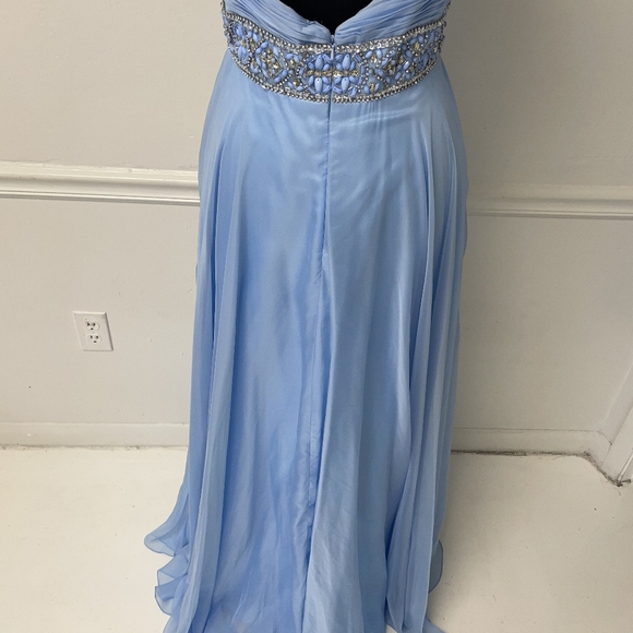 NWT Aspeed Halter Gown Size Large Perry Blue - Picture 6 of 8